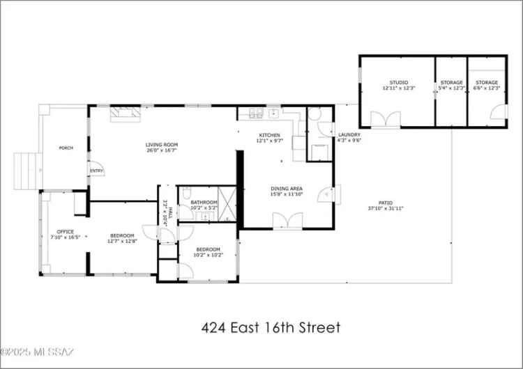 Single-family house For Sale in 424, East 16th Street, Tucson, Arizona