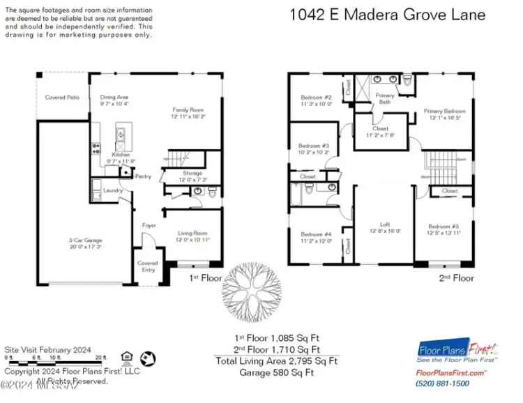 Single-family house For Sale in 1042, East Madera Grove Lane, Sahuarita, Arizona