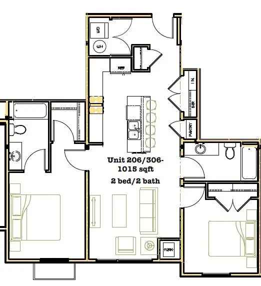 Midtown Bozeman Pet-Friendly Apartment - Modern 2 Bed 2 Bath