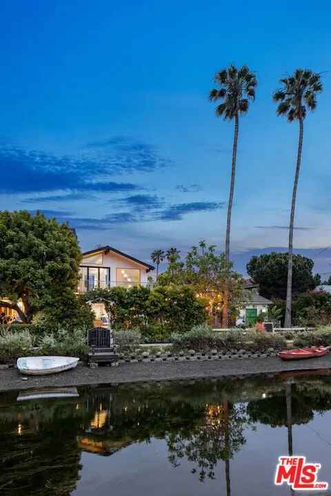 Venice Canals Contemporary Home with Boat Dock