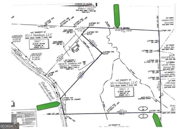 Land For Sale in 2980, Oxford Road, South Fulton, Georgia