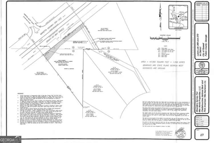 Land For Sale in 830, Marietta Highway, Roswell, Georgia