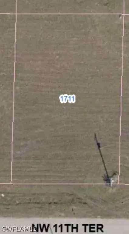 Land For Sale in 1711, Northwest 11th Terrace, Cape Coral, Florida