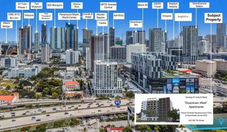 Land For Sale in 342, Northwest 7th Street, Miami, Florida