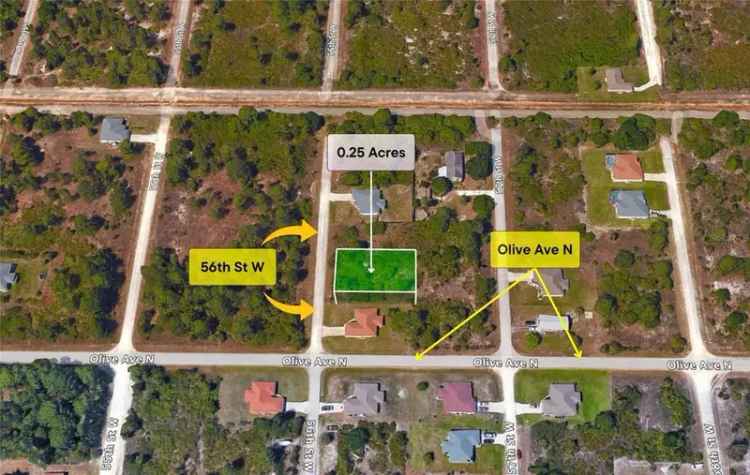 Land For Sale in 3202, 56th Street West, Florida