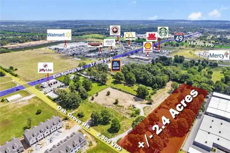 Land For Sale in 657, Oak Grove Road, Springdale, Arkansas