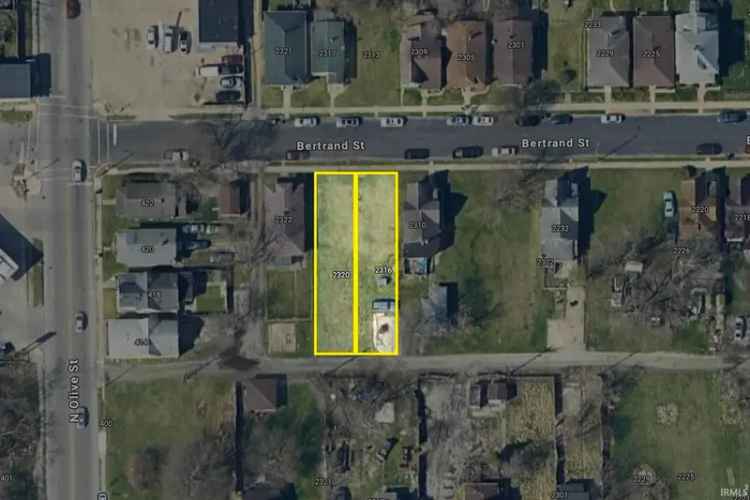 Land For Sale in 2318, Bertrand Street, South Bend, Indiana