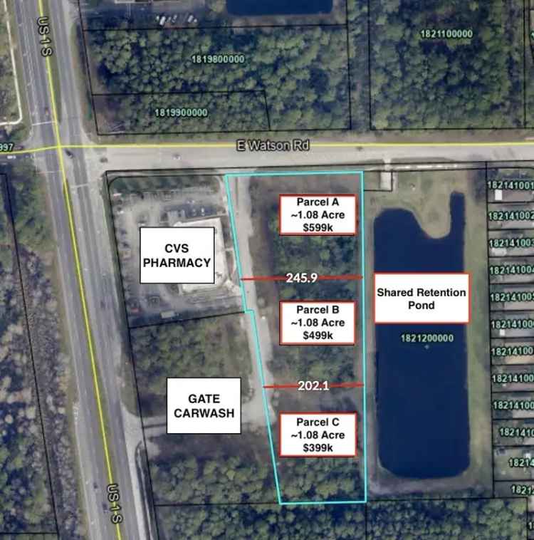 Land For Sale in Saint Augustine South, Florida