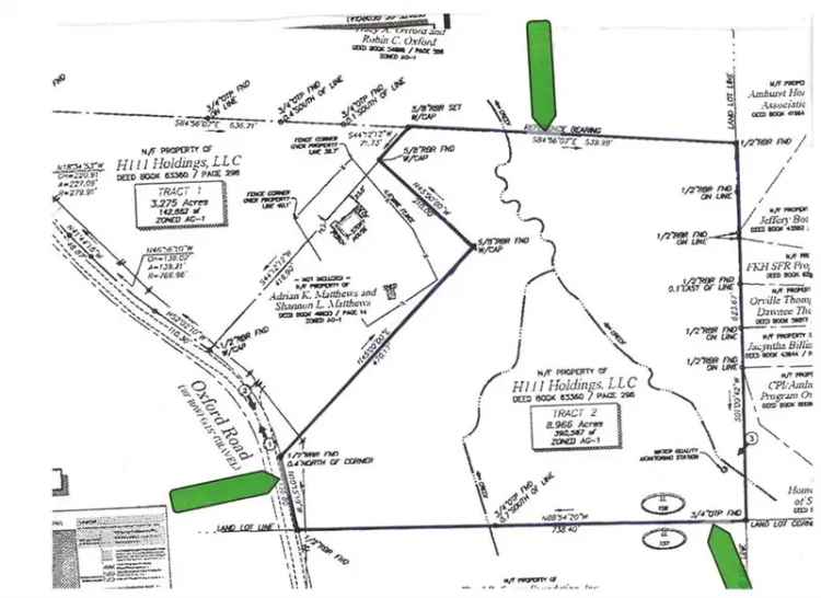 Land For Sale in 2980, Oxford Road, South Fulton, Georgia