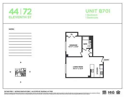 1 Bedroom Apartment in Hunters Point - Rent Stabilized