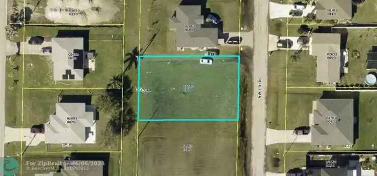 Land For Sale in 1322, Northwest 7th Place, Cape Coral, Florida