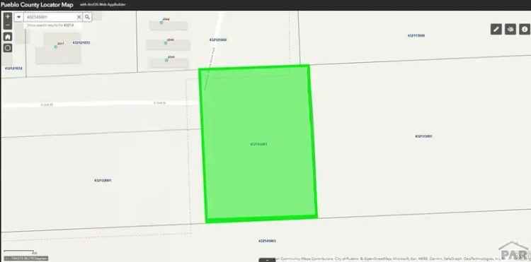 Land For Sale in Pueblo, Colorado