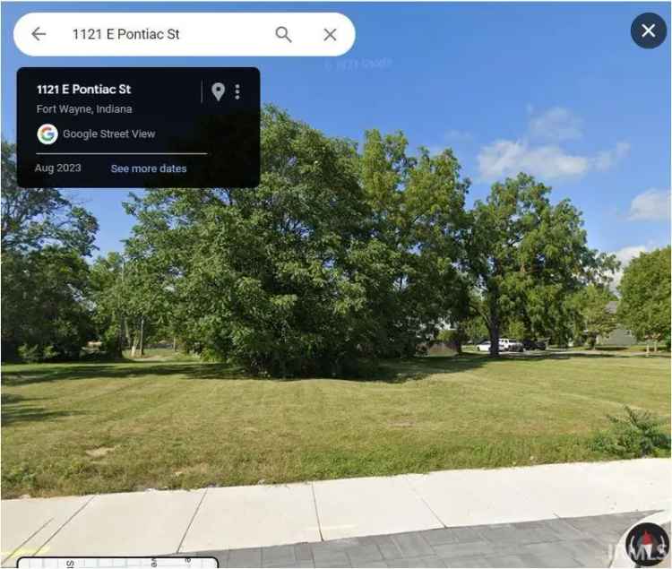 Land For Sale in 1121, East Pontiac Street, Fort Wayne, Indiana