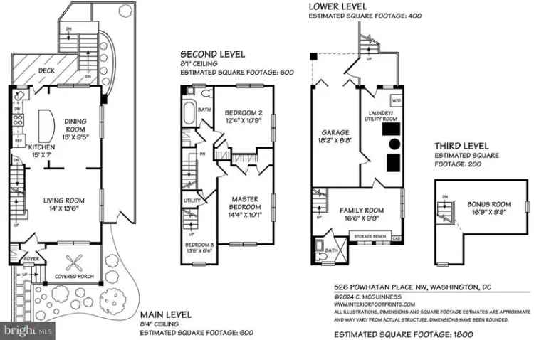 Single-family house For Sale in 526, Powhatan Place Northwest, Washington, District of Columbia