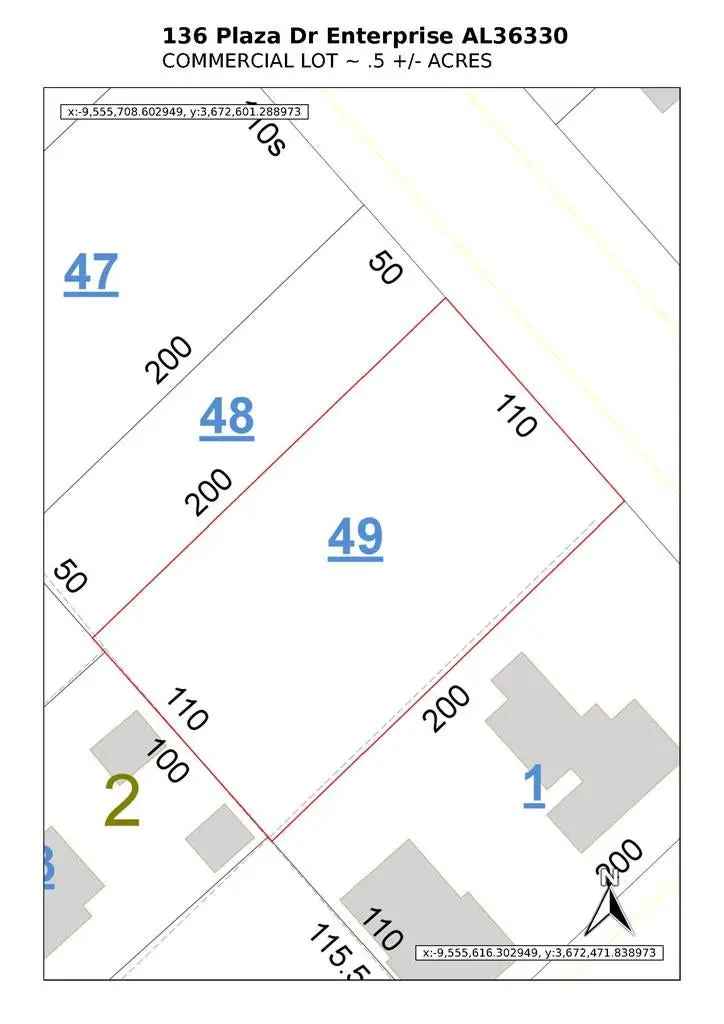 Land For Sale in 136, Plaza Drive, Enterprise, Alabama