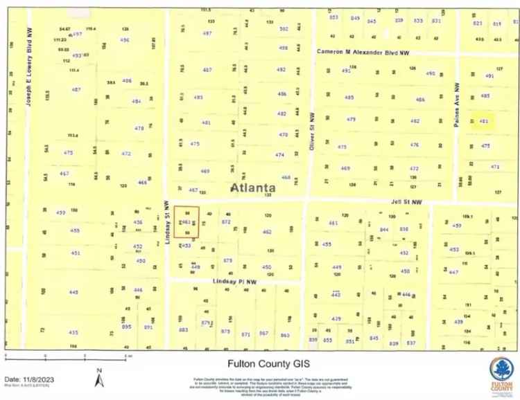 Land For Sale in 461, Lindsay Street Northwest, Atlanta, Georgia