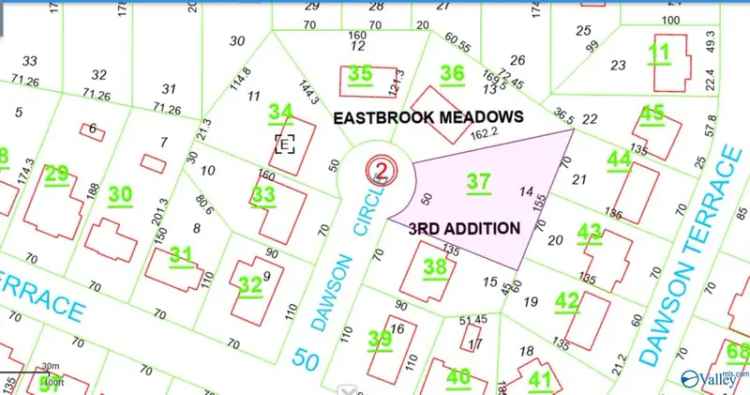 Land For Sale in 2704, Dawson Circle Northwest, Huntsville, Alabama