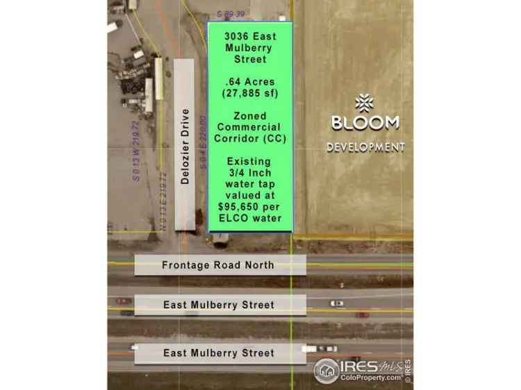 Land For Sale in 3036, East Mulberry Street, Fort Collins, Colorado