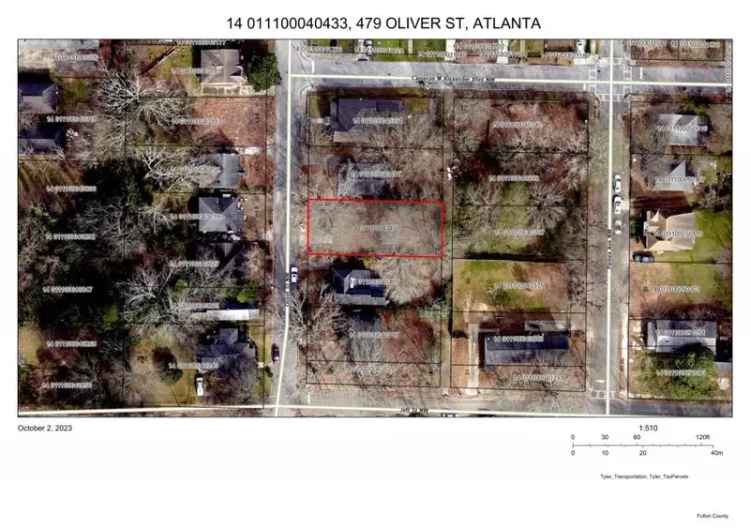 Land For Sale in 479, Oliver Street Northwest, Atlanta, Georgia