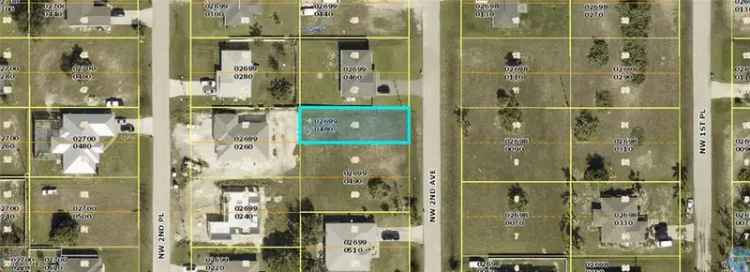 Land For Sale in 1820, Northwest 2nd Avenue, Cape Coral, Florida