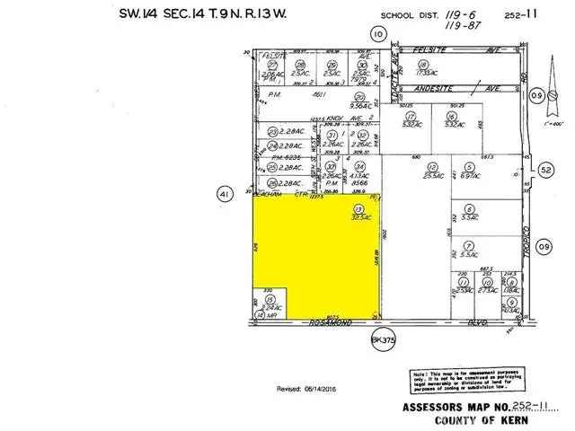 Land For Sale in 60, 80th Street West, Rosamond, California