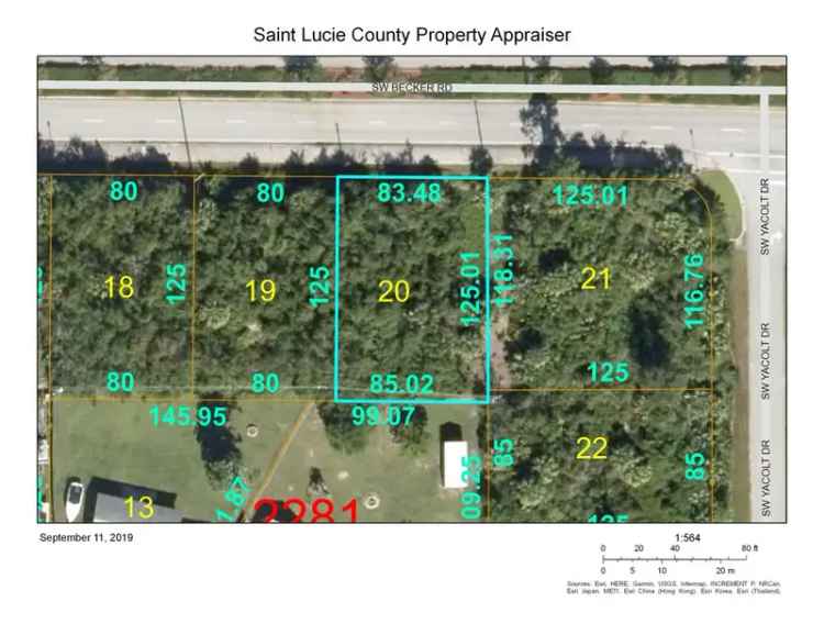 Land For Sale in 814, Southwest Becker Road, Port Saint Lucie, Florida