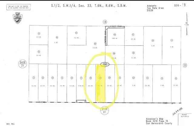 Land For Sale in Adelanto, California