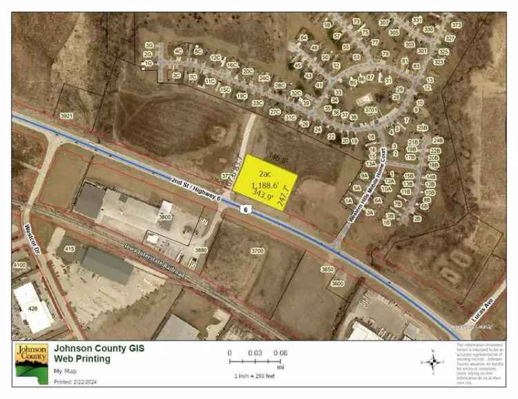 Land For Sale in 3711, 2nd Street, Coralville, Iowa