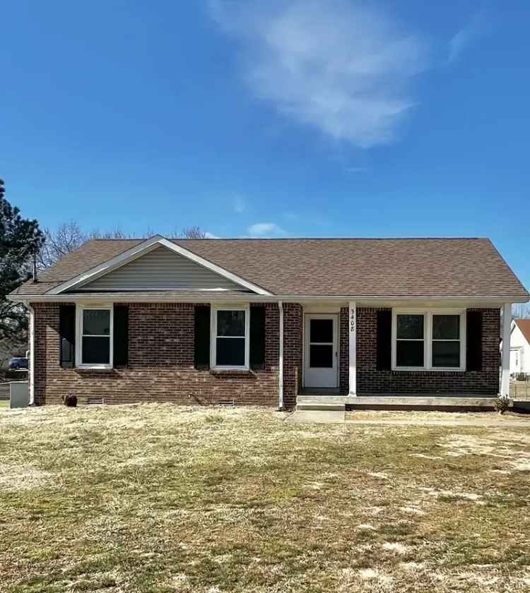 3 Bedroom 1.5 Bath Home for Rent in Clarksville TN