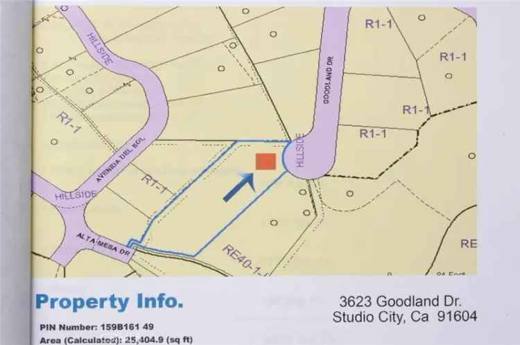 Land For Sale in 3619, Goodland Avenue, Los Angeles, California