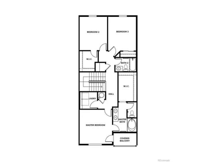 Vail Plan 3-Bedroom Townhome with Granite Countertops and Energy-Efficient Appliances