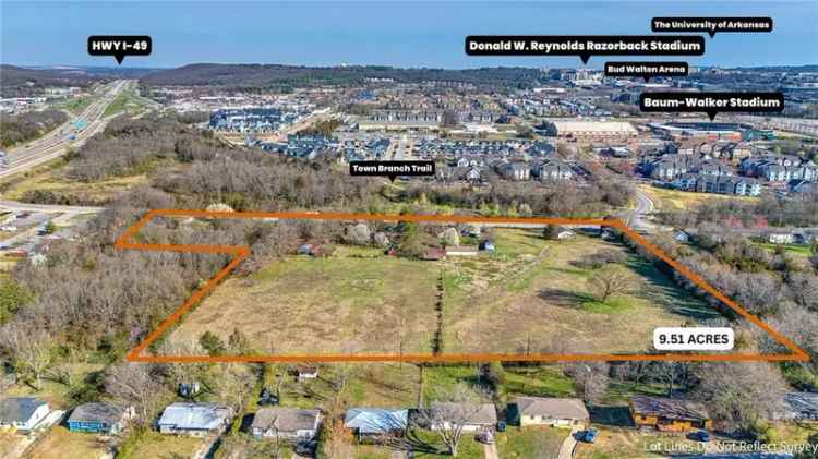 Land For Sale in 1815, West 18th Street, Fayetteville, Arkansas