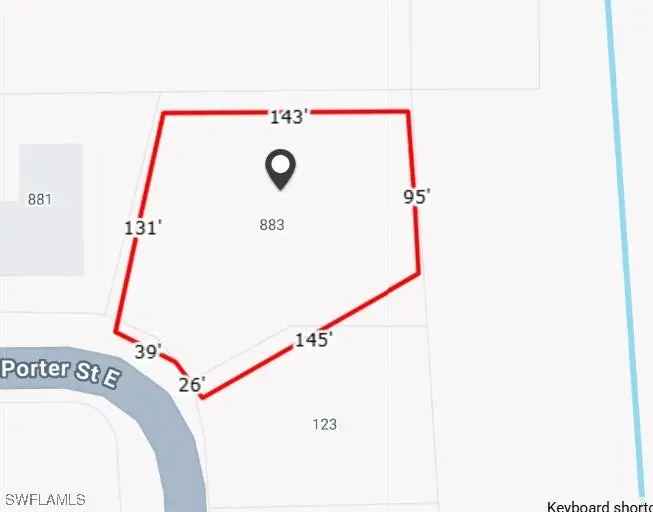 Land For Sale in 883, Porter Street East, Florida