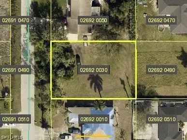 Land For Sale in 1621, Northwest 1st Place, Cape Coral, Florida