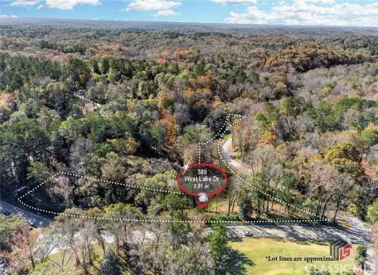 Land For Sale in 589, West Lake Drive, Athens, Georgia