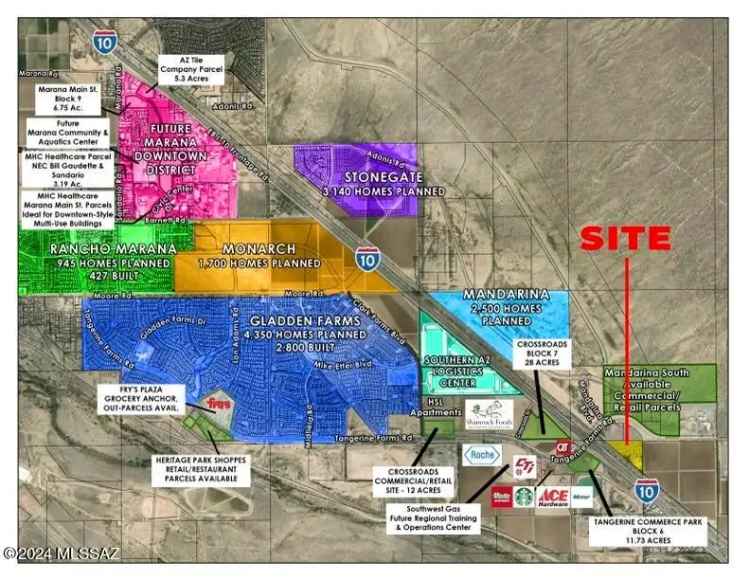 Land For Sale in 9001, West Tangerine Road, Marana, Arizona