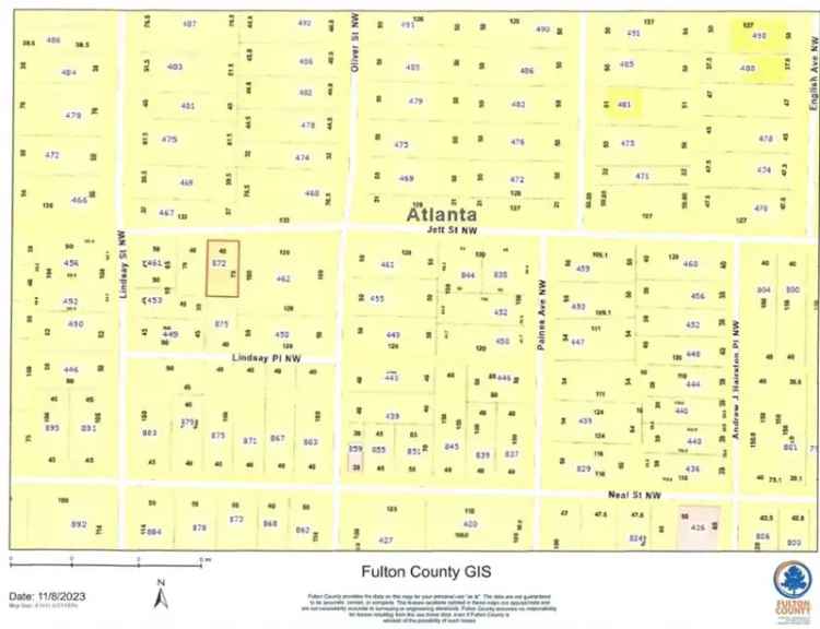 Land For Sale in 872, Jett Street Northwest, Atlanta, Georgia