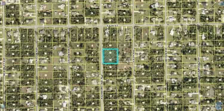 Land For Sale in 514, Richmond Avenue North, Lehigh Acres, Florida