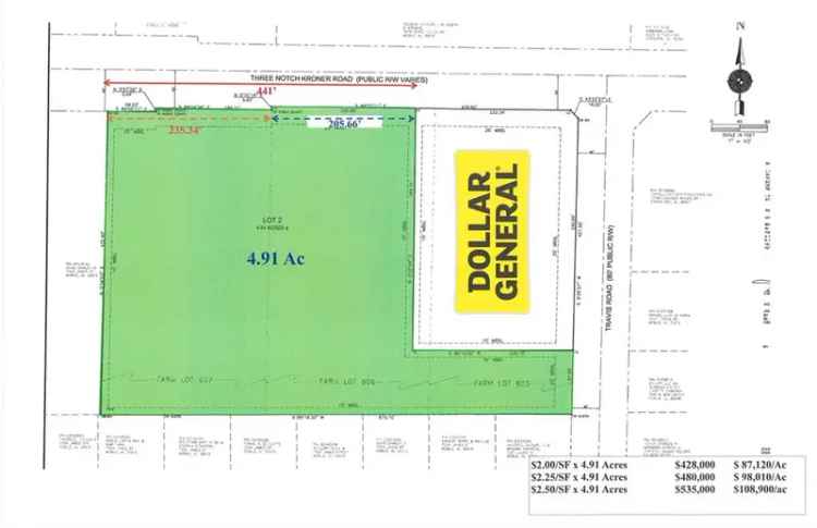 Land For Sale in 7365, Three Notch Road, Tillmans Corner, Alabama