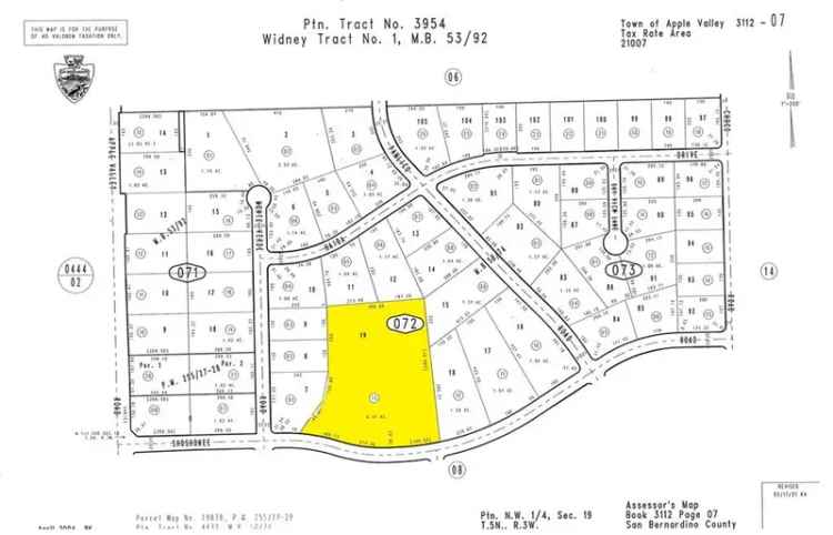 Land For Sale in 19446, Shoshonee Road, Apple Valley, California