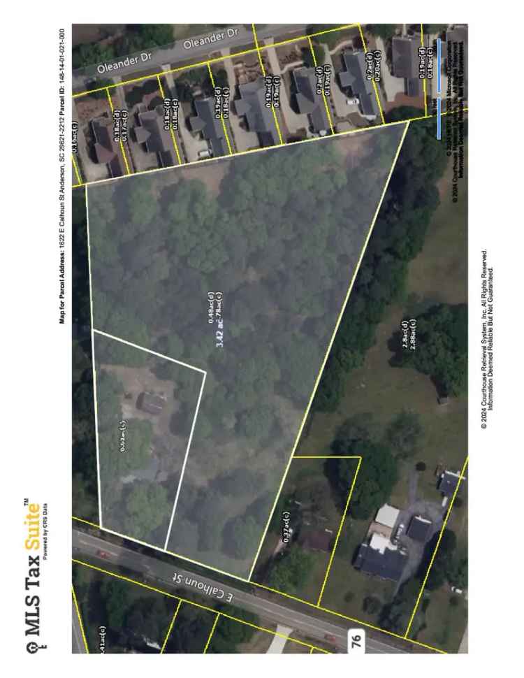 Land For Sale in 1622, East Calhoun Street, Anderson, South Carolina