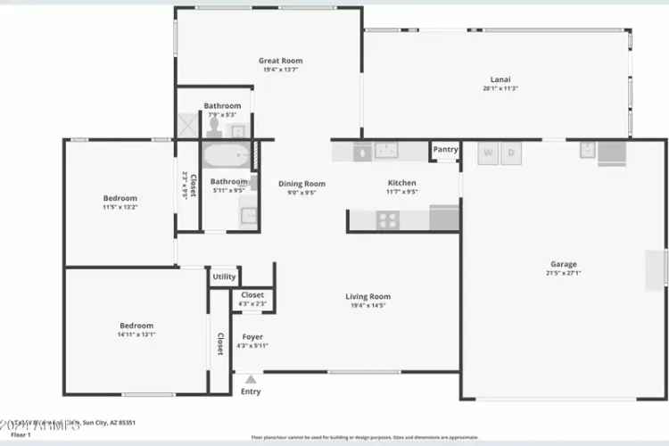 Single-family house For Sale in 9333, West Briarwood Circle North, Sun City, Arizona