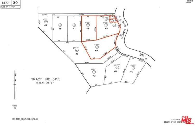 Land For Sale in 2415, San Marco Drive, Los Angeles, California