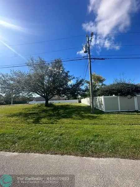 Land For Sale in 221, Southwest Becker Road, Port Saint Lucie, Florida