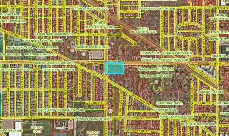 Land For Sale in 7309, Parrish Avenue, Hammond, Indiana