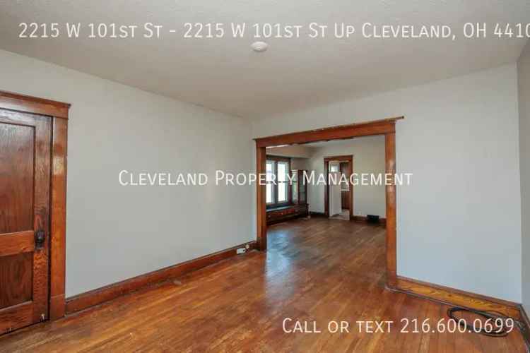 Upgraded Duplex Unit for Rent on Cleveland's West Side