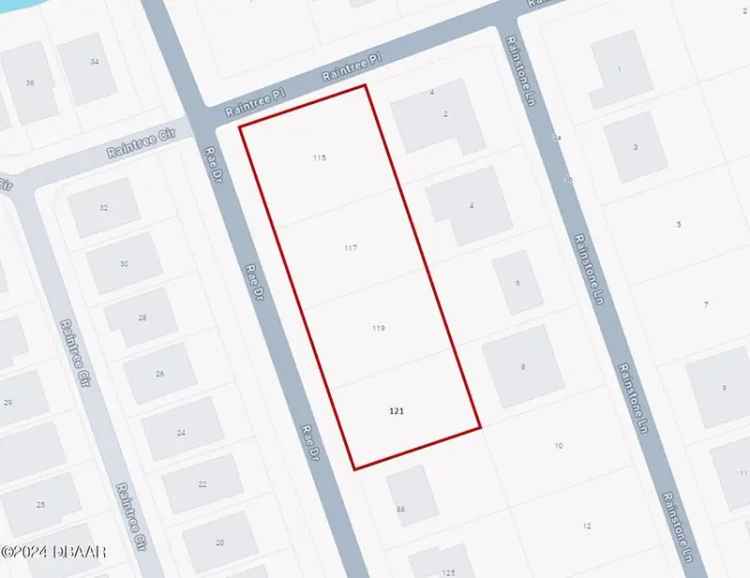 Land For Sale in 115, Rae Drive, Palm Coast, Florida