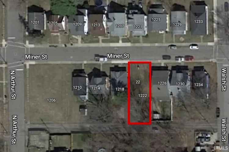 Land For Sale in 1222, Miner Street, South Bend, Indiana