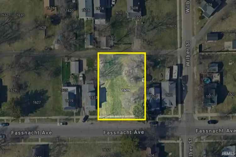 Land For Sale in 1607, Fassnacht Avenue, South Bend, Indiana