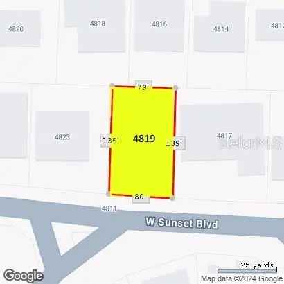 Land For Sale in 4819, West Sunset Boulevard, Tampa, Florida